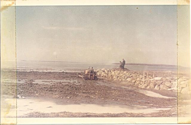 Dredging & Building the Dock 1967: Look how there was no water in the Bay then.  