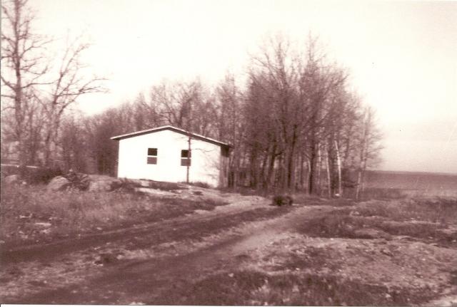 This is Cabin #1 when it was just built.  This view is from the lodge.